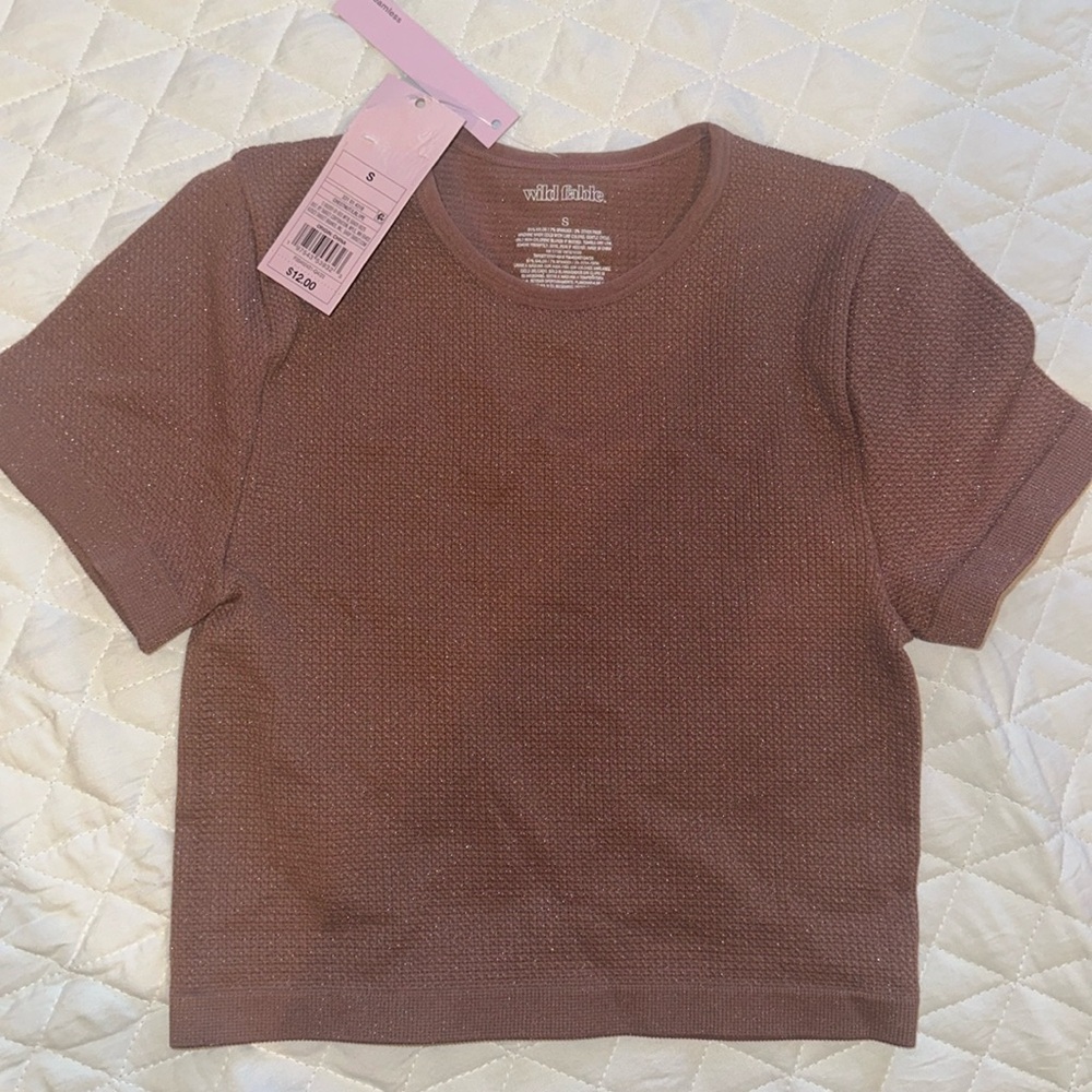 Mauve stretch crop top size small, Wild Fable (Target)